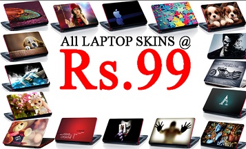 India Desire : Snapdeal - AV Styles Laptop Skins Flat Upto 90% Off At Rs 99